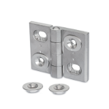 GN 127 A4 B - ELESA-Hinges with adjusting inserts