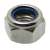 Modèle 62642 - Ecrou hexagonal autofreiné lubrifié a anneau non métallique - DIN 985 - Inox A2