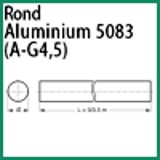Modèle 5083 R - ALUMINIUM 5083 (A-G4.5) - ROND