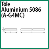 Modèle 5086 T - ALUMINIUM 5086 (A-G3) - TOLE