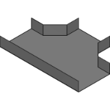 MC000125 - Tee for cable tray (horizontal)