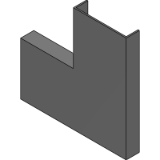 MC000112 - Cover for flat bend wall duct