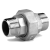I.MM_GM - ISO Threaded unions Conical seat  Stainless steel 316 MALE / MALE CASTING UNIONS