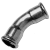 I.CS45 - NP16 Press fittings Elbows FEMALE / FEMALE 45° Stainless steel 316 or galvanized steel