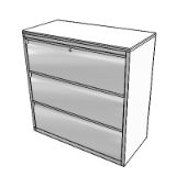 Cabinet Freestor Side Filer 1017 high 3 drawer 12