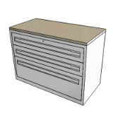 CabinetJot Side Filer 720 h 1x12 2x6 Drawer mfc Top 12