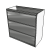 CabinetFerro Side Filer 1017 High 3 Drawer Unit 13