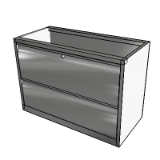 Cabinet Ferro Side Filer 740 High 2 Drawer Unit 13