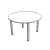 Table Additions Circular Table Round Leg adtabc4 12