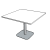 Table Additions Square Table Flat Base 720 High