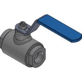 Ball valve coupling DN6-50, PN1.6-6.3 MPa