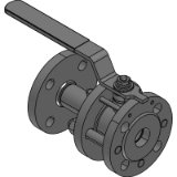Duplex flanged ball valve DN 15-100 PN 1.6-4.0 MPa
