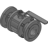 Flanged ball valve DN 10-200, PN 1.6-4.0 MPa