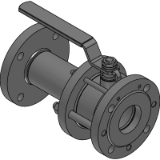 Flanged ball valve DN 15-100, PN 1.6-4.0 MPa