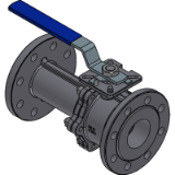 Flanged ball valve UNIVERSAL series DN 15-200, PN 1.6-4.0 MPa