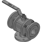 Three-way ball valve - three-way valve