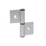 GN 2294 Hinges, Detachable, for Aluminum Profiles / Panel Elements, Aluminum