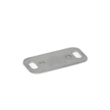 GN 7247.2 Spacer Plates, Stainless Steel, for Multiple-Joint Hinges (Aluminum)