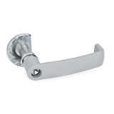 GN 119.3 Latches with Cabinet U-Handle, Zinc Die Casting, Operation with Socket Key