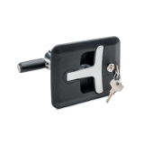 GN 5630 Rotary Toggle Latches, Plastic, operation with T-handle, lockable