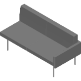 Tuxedo Component Settee–With Arms