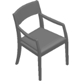 Ansley Chair–Wood Demi Back With Perforations