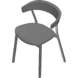 Leeway Chair–Wood Frame–Upholstered Seat