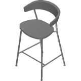 Leeway Stool–Bar Height–Polyurethane Seat