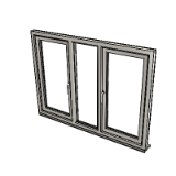 Window Side Hung Multilight Casement 1062 Triple Glazing Frame 56mm