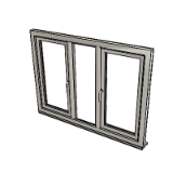 Window Side Hung Multilight Casement 1062 Triple Glazing Frame 72mm
