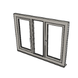 Window Side Hung Multilight Casement 1062 Triple Glazing Frame 82mm