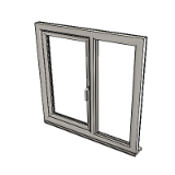 Window Side Hung Next To Fixed 1062 Double Glazing Frame 72mm