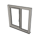 Window Side Hung Next To Fixed 1062 Double Glazing Frame 82mm
