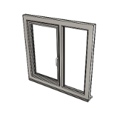 Window Side_hung Next To Fixed 1062 Triple Glazing Frame 82mm