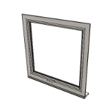 Window Top Hung Casement 1062 Double Glazing Frame 72mm