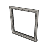 Window Top Hung Casement 1062 Triple Glazing Frame 56mm
