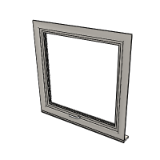 Window Top Hung Casement 1062 Triple Glazing Frame 82mm