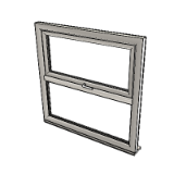 Window Top Hung Over Fixed 1062 Double Glazing Frame 72mm