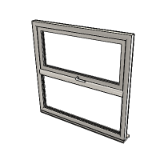 Window Top Hung Over Fixed 1062 Triple Glazing Frame 56mm