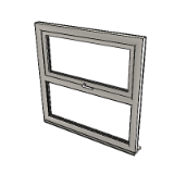 Window Top Hung Over Fixed 1062 Triple Glazing Frame 72mm