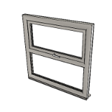 Window Top Hung Over Fixed 1062 Triple Glazing Frame 82mm