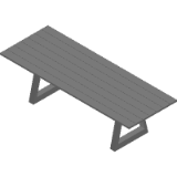 Slab Outdoor Bench Seat