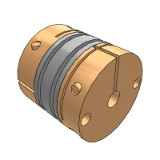 QLN-QSN - Aluminum alloy circular diaphragm coupling / screw clamping type