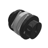 QLTSF-QSTSF - Carbon steel stepped diaphragm coupling / screw clamping type