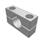 GK31B_N - Guide shaft support - compact, separated - without positioning holes/with positioning holes