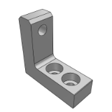 BE11 - Positioning and adjusting screw block - L-type - longitudinal adjustment type