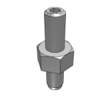 BM74A_D - Fine adjustment components - hexagonal hole type/wrench slot type - set screw - economy type