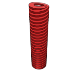 LN05MW - Rectangular spring - Medium load spring · red