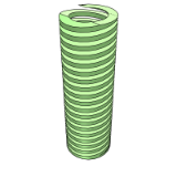 LN05YW - Rectangular spring - Super compression spring · light green