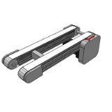 ZG05H - Precision conveyor / synchronous belt double row - heavy type (bandwidth 50mm) / head drive double groove profile (pulley diameter 70mm)